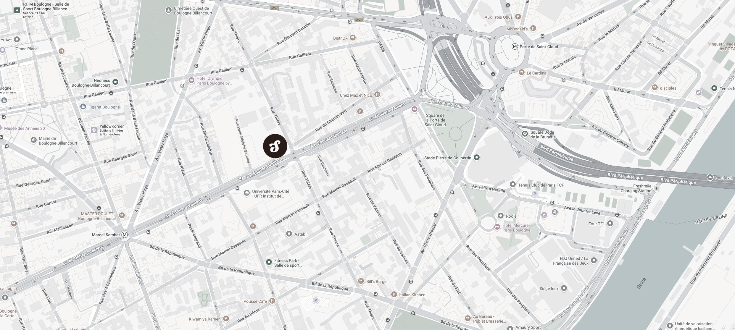 Carte - Boulogne-Billancourt